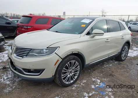 2016 Lincoln Mkx Reserve z USA, uszkodzony, nr VIN 2LMTJ8LR3GBL29884